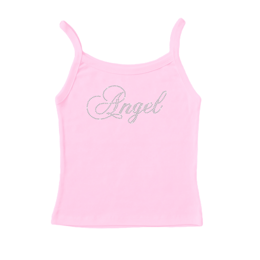 Angel Rhinestone Tank Top