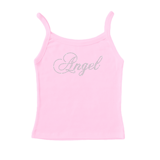 Angel Rhinestone Tank Top