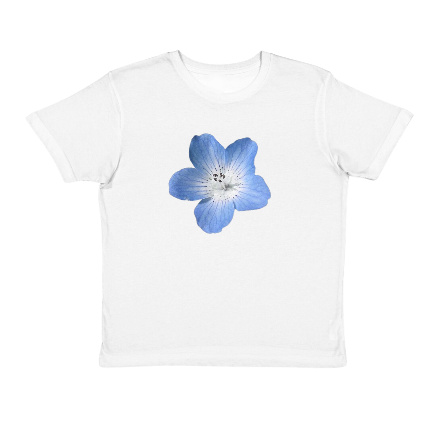 Blue Hibiscus Baby Tee