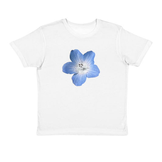 Blue Hibiscus Baby Tee