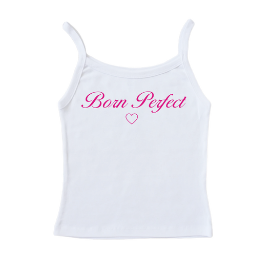 Born Perfect Tank Top - White