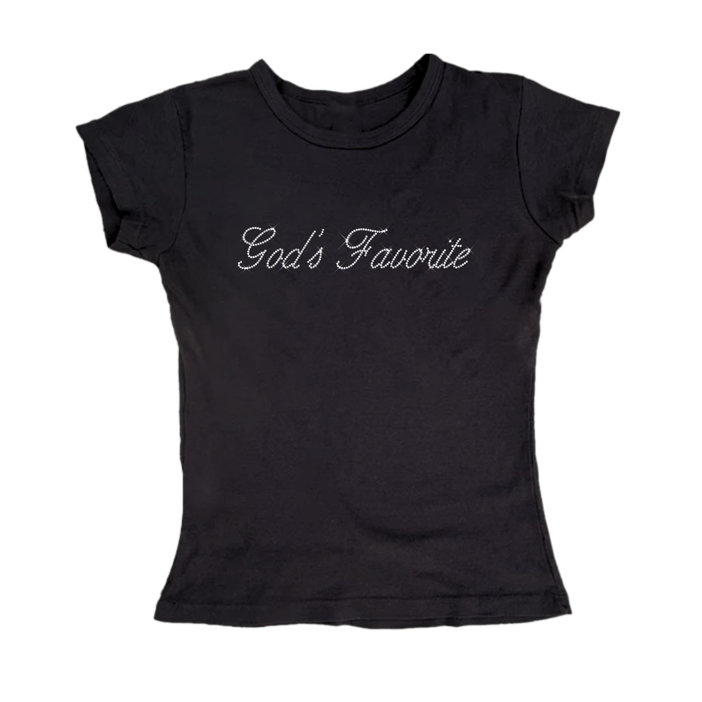 God's Favorite Rhinestone Baby Tee