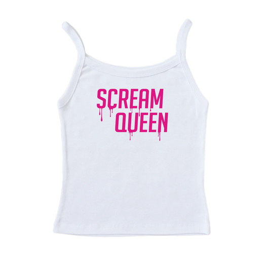 Scream Queen Tank Top - White